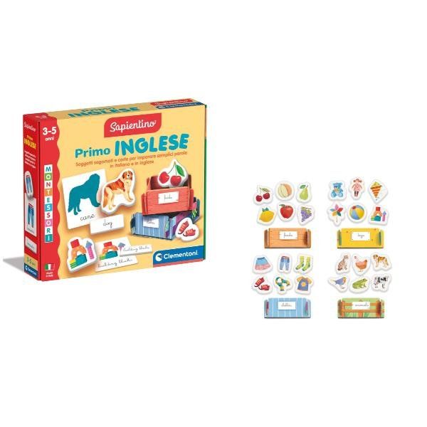 CLEMENTONI SAPIENTINO MONTESSORI PRIMO INGLESE GIOCO EDUCATIVO PER IMPARARE L'I…