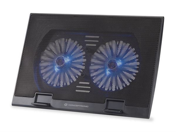 CONCEPTRONIC 2-FAN LAPTOP COOLING PAD -- SUITABL