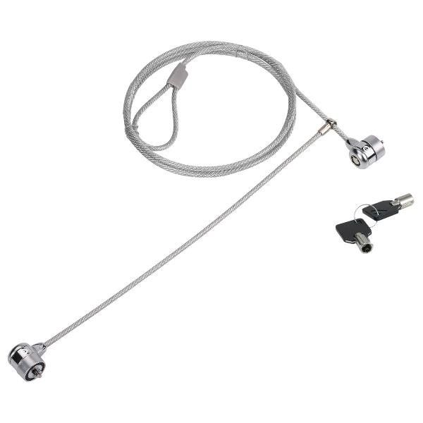 CONCEPTRONIC CAVO DI SICUREZZA PER NOTEBOOK CON LUCCHETTO A DOPPIA TESTA CON CH…