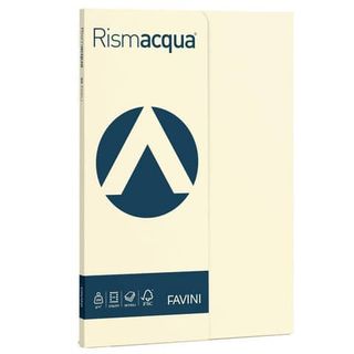 Cartotecnica Favini RismAcqua - Avorio110 - 21x29,7 cm - 200gm2 - 50 fogli