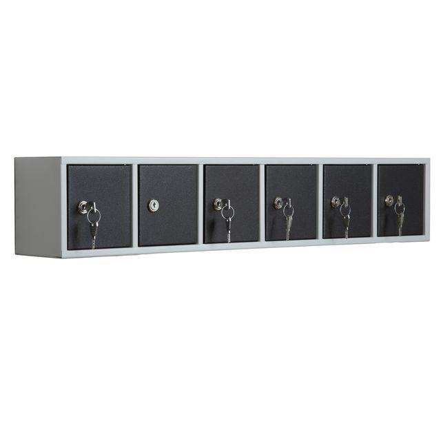 Casellario componibile Annabox 6 porte grigio/antracite Metalpus