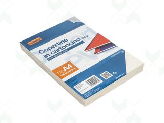 COPERTINE A4 QUADRANTI IN CARTONCINO PER RILEGATURE 230GR AVORIO (100FG) NIK010