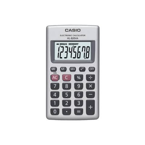 Casio HL-820VA - Calcolatrice tascabile - 8 cifre - batteria