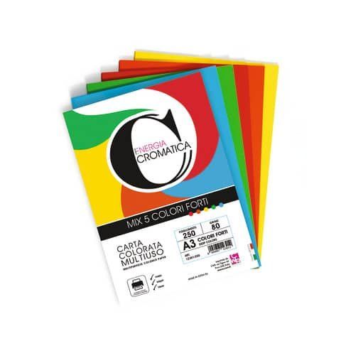 CWR Deco Cromatica - Carta - A4 - 100 fogli - colori intensi assortiti - 80 g/m²