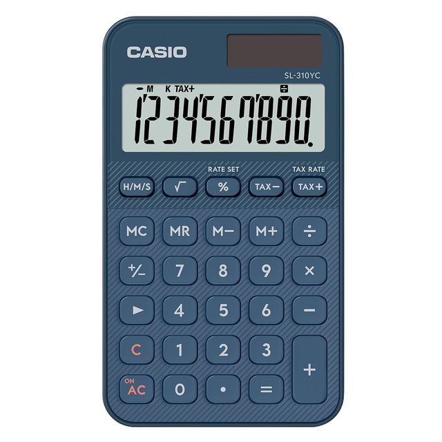 Calcolatrice da tavolo MS-20YC blu Casio