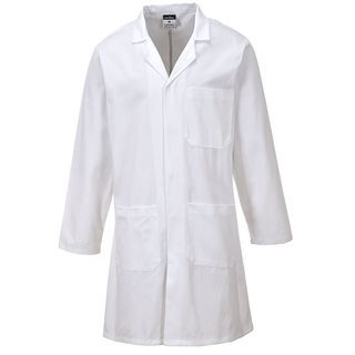 Camice da lavoro - maniche lunghe - unisex - taglia L - bianco - Portwest