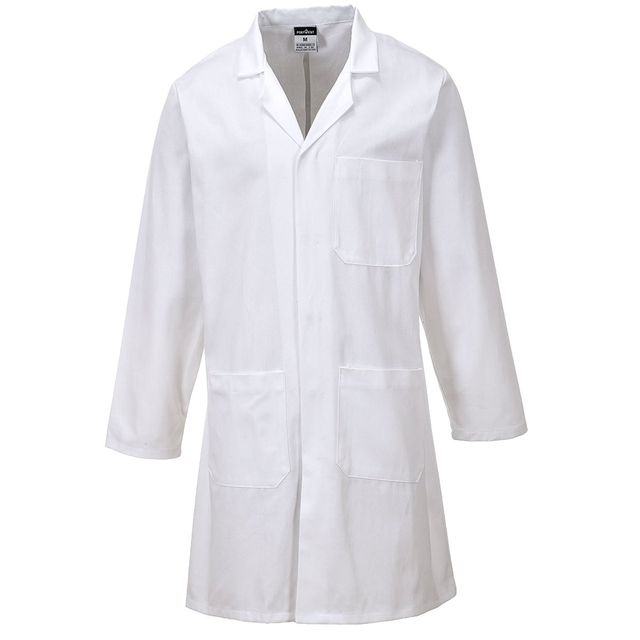 Camice da lavoro - maniche lunghe - unisex - taglia M - bianco - Portwest