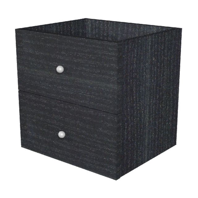 Cassettiera per casellario Rainbow - 2 cassetti - 32,5x28,8x32,5 cm - nero vena…