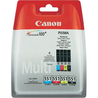Canon CLI-551 C/M/Y/BK Multipack - Confezione da 4 - nero, giallo, ciano, magen…