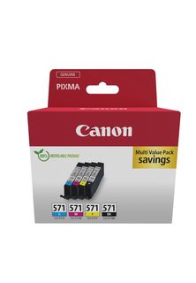 Canon CLI-571 C/M/Y/BK Multipack - Confezione da 4 - 7 ml - nero, giallo, ciano…