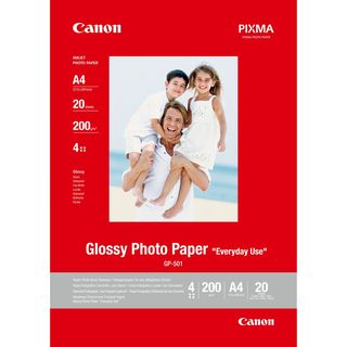 Canon GP-501 - Lucido - bianco - A4 (210 x 297 mm) 20 fogli carta fotografica -…