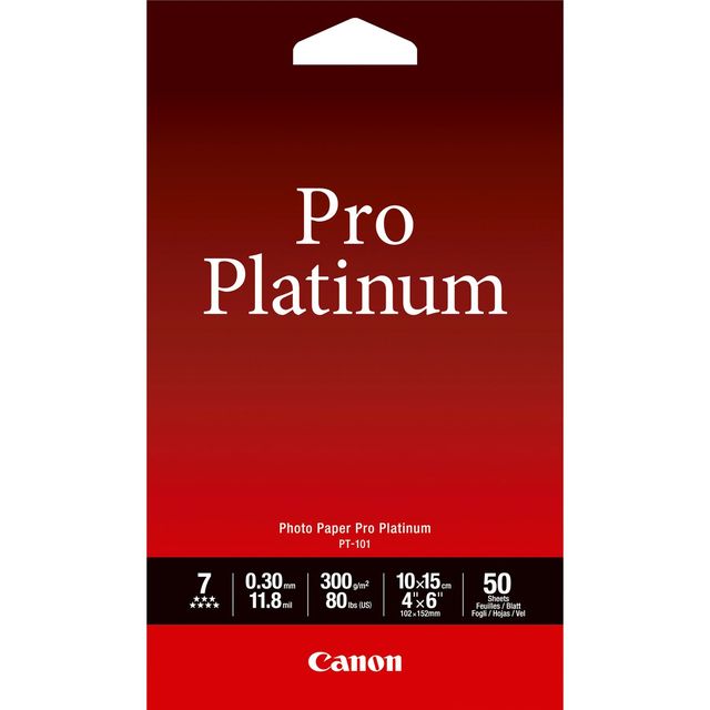 Canon Photo Paper Pro Platinum - 101.6 x 152.4 mm 50 fogli carta fotografica - …