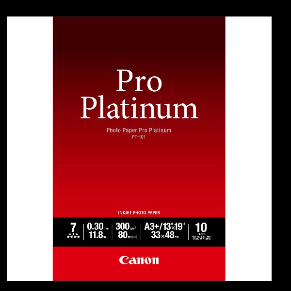 Canon Photo Paper Pro Platinum - A3 plus (329 x 423 mm) - 300 g/m² - 10 fogli c…
