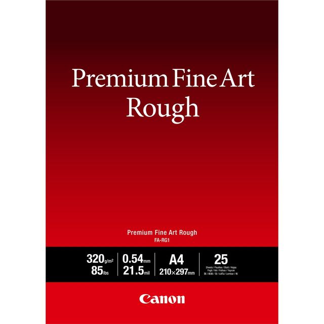 Canon Premium FA-RG1 - Ruvida - 21,5 mil - A4 (210 x 297 mm) - 320 g/m² - 25 fo…