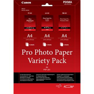 Canon Pro Variety Pack PVP-201 - A4 (210 x 297 mm) 15 fogli kit carta per foto