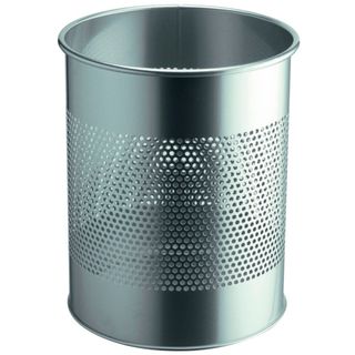 Cestino gettacarte DURABLE cilindrico con superficie perforata 165mm acciaio ar…