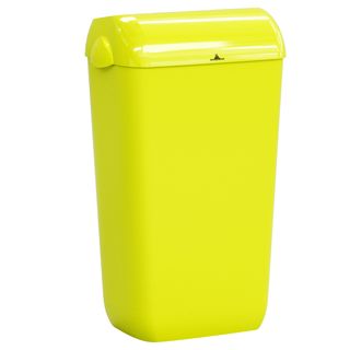 Cestino gettacarte Skin - con coperchio - 54,5 x 22,5 x 33,5 cm - 23 L - giallo…