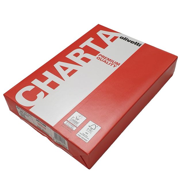 Carta Premium Quality A4 80gr 500fg Olivetti Red (drop max 25 risme