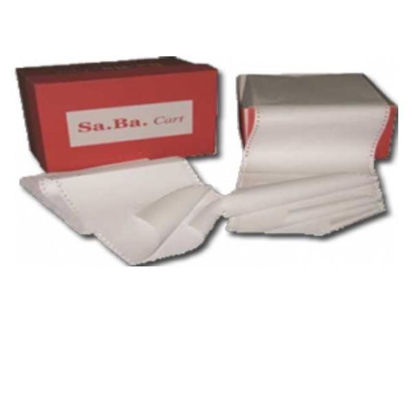 Carta in modulo continuo - 24 x 11 " - 3 copie - 53 gr - piste staccabili - bia…