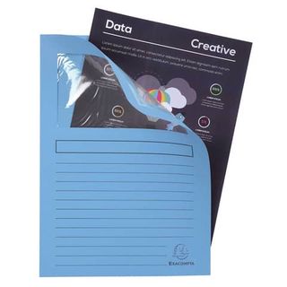 Cartelline con finestra Exacompta Forever® A4 cartoncino 120 g/m² azzurro conf.…