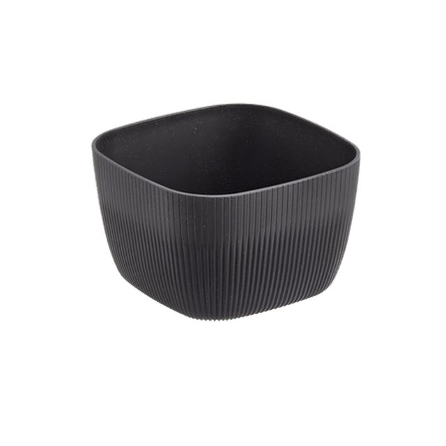 Ciotola buffet quadrata Norway 19,5x19,5x12cm melamina antracite Leone