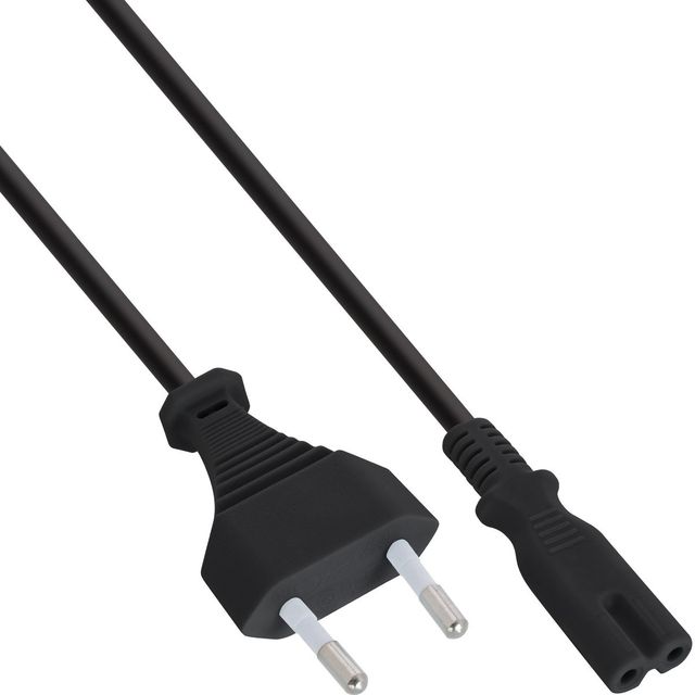Cavo Alimentazione spina Euro 2 Poli / Euro AC 8mm - 3 m