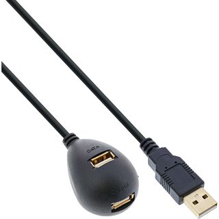 Cavo USB 2.0 con Piedistallo Maschio A a Femmina A, 2m