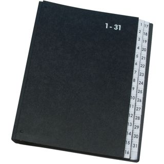 Classificatore numerico Q-Connect 270x340 mm nero 1-31 - KF04564