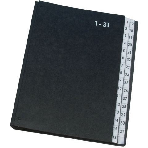 Classificatore numerico Q-Connect 270x340 mm nero 1-31 - KF04564