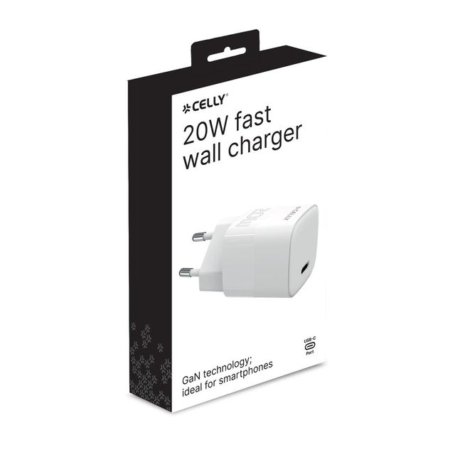 Celly - TC1USBC20WEVO - USB-C Wall Charger 20W EVO PRO POWER