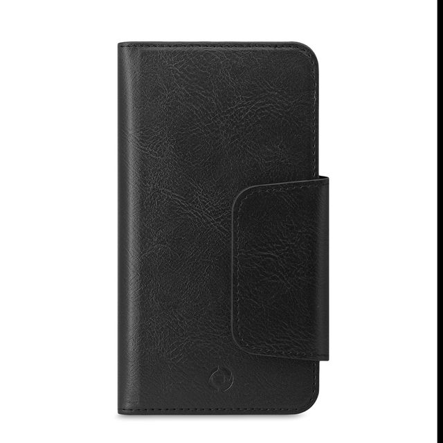 Celly Duomo DUOMOXXLBK - Flip cover per cellulare - similpelle - nero