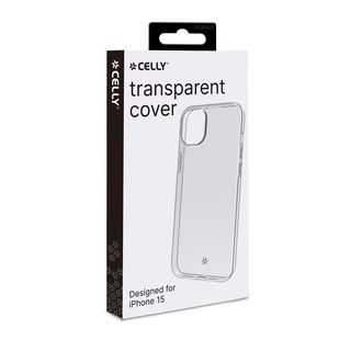 Celly GELSKIN1053, Cover, Apple, iPhone 15, 15,5 cm (6.1ʺ), Trasparente