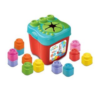 Clementoni Soft Clemmy - Touch, Build and Play Sensory Bucket