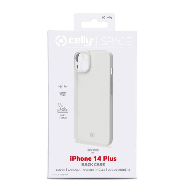 Celly SPACE - Cover per cellulare - TPU (poliuretano termoplastico) - bianco - …