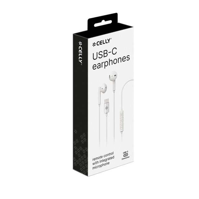 Celly UP1500TYPEC - USB-C Stereo Wired Earphones