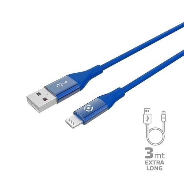 Celly USBLIGHTCOL3M - Cavo Lightning - USB maschio a Lightning maschio - 3 m - …