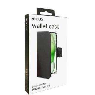Celly WALLY1055, Custodia a borsellino, Apple, iPhone 15 Plus, 17 cm (6.7ʺ), Ne…