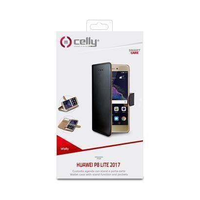Celly WALLY642 - Flip cover per cellulare - similpelle - nero - per Huawei P8 L…