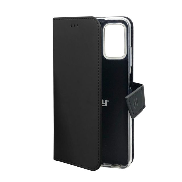 Celly Wally - Flip cover per cellulare - similpelle - nero - per OPPO Reno6 Pro…