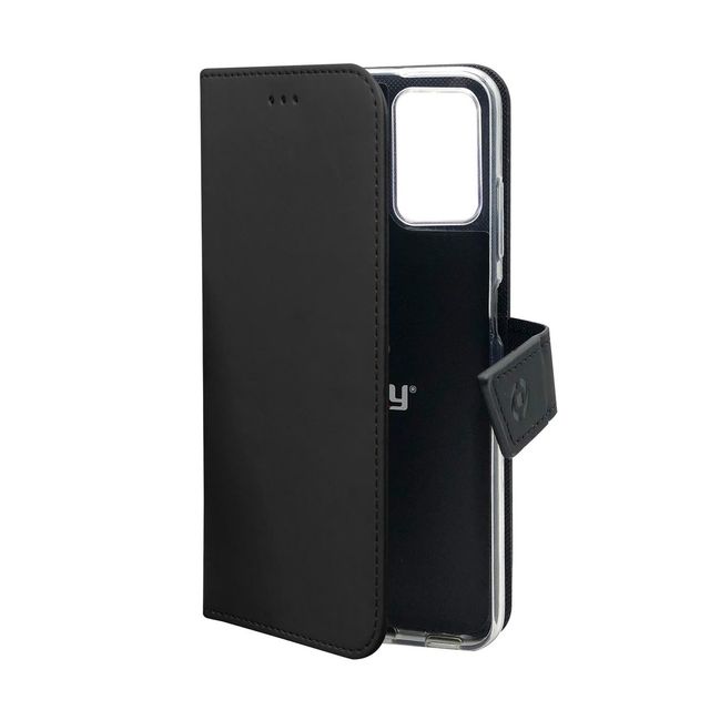 Celly Wally - Flip cover per cellulare - similpelle - nero - per Samsung Galaxy…