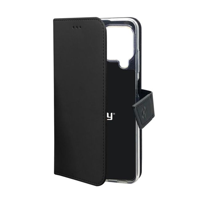 Celly Wally - Flip cover per cellulare - similpelle - nero - per Samsung Galaxy…