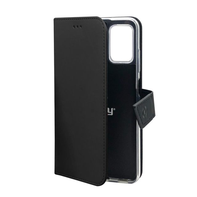 Celly Wally - Flip cover per cellulare - similpelle - nero - per Xiaomi Redmi N…