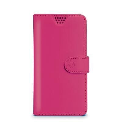Celly Wally Unica - Flip cover per cellulare - finta pelle in poliuretano
