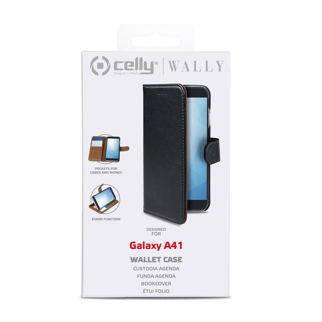 Celly Wally WALLY906 - Flip cover per cellulare - plastica, similpelle - nero -…