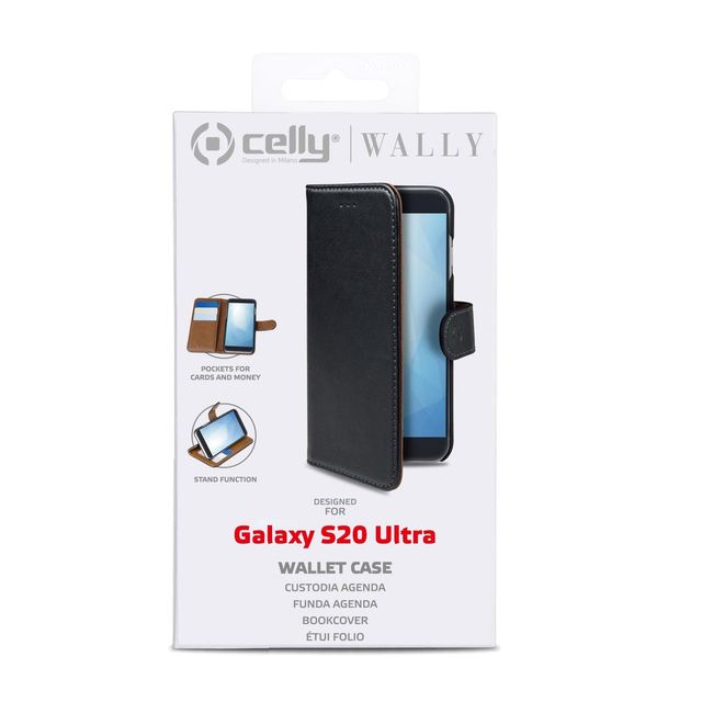 Celly Wally WALLY991 - Flip cover per cellulare - similpelle - nero - per Samsu…