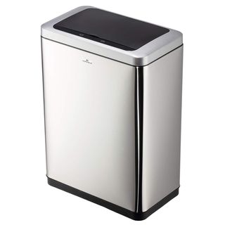 Cestino con sensore No TouchDuo 46,5x27x65cm 2x20Lt argento metallizzato Durable