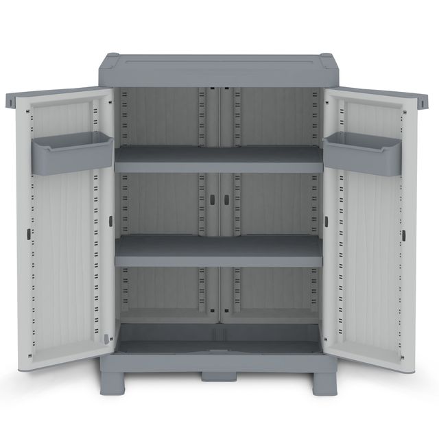 Armadietto Domino Wave - Base 700UW - 2 ante - 70 x 43,8 x 97,6 cm - PPL - grig…