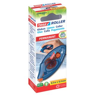 Colle roller tesa adesivo permanente monouso ecoLogo® 8,4 mm x 8,5 m trasparent…