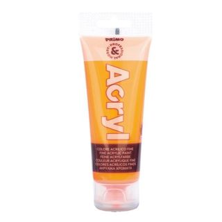 Colore acrilico Primo in bottiglia PET con tappo dosatore 75 ml - 250 arancio f…