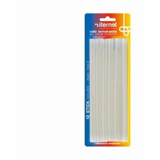 Colla termofusibile - in stick - lunghezza 20 cm - diametro 1,1 cm - Iternet - …